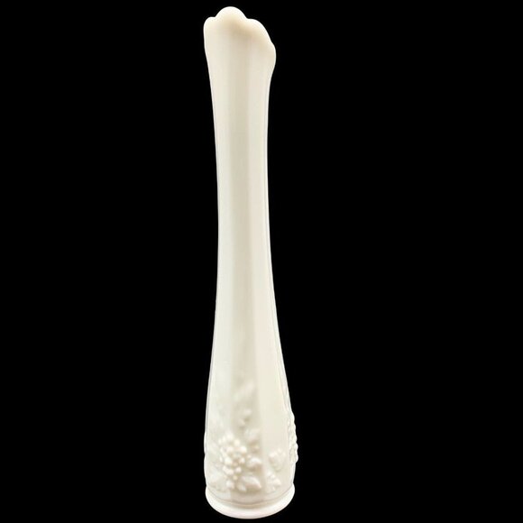 Westmoreland Paneled Grape Milk Glass Bud Vase 10”T 2”W - Picture 4 of 8